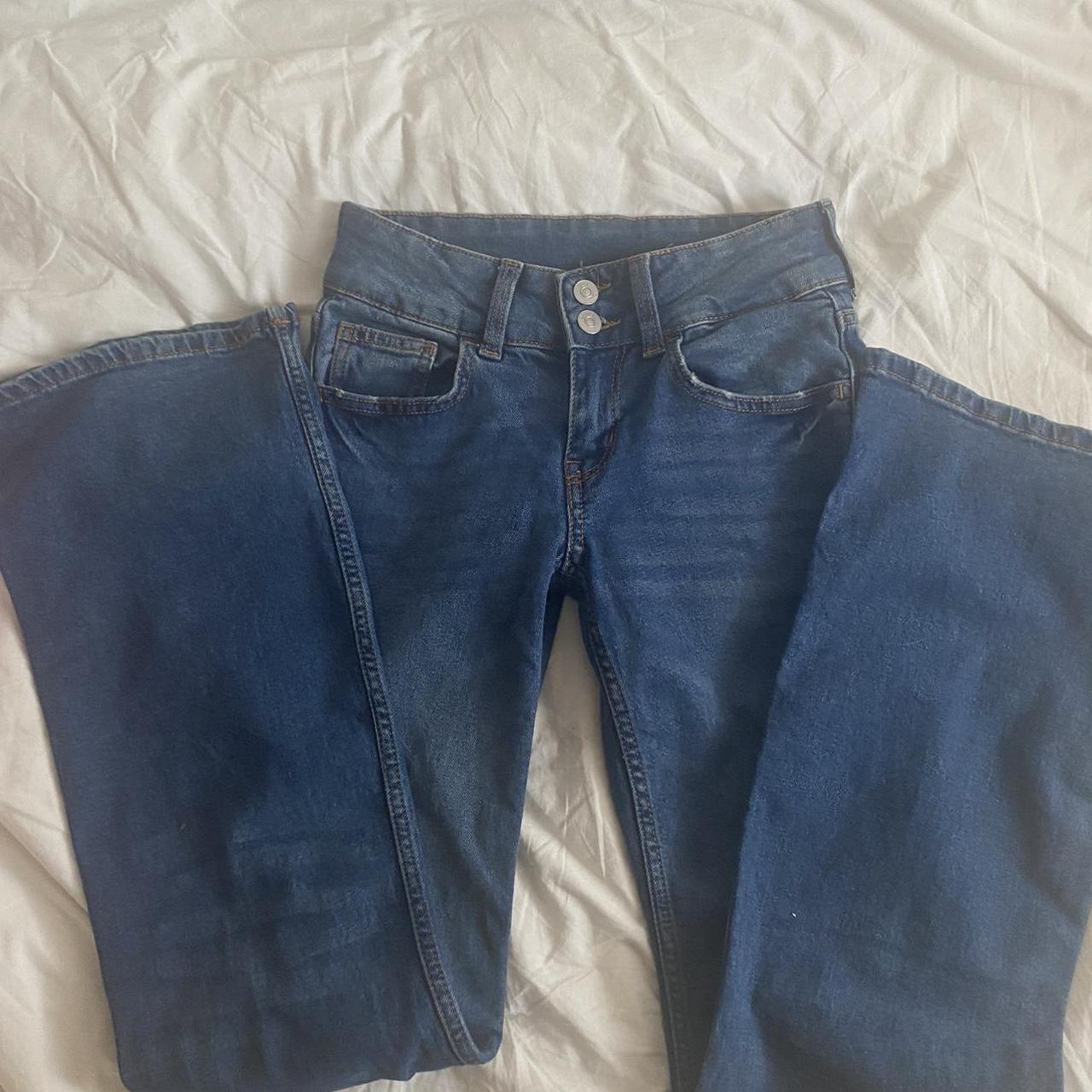 The perfect flare jeans reminds me of true religion... - Depop