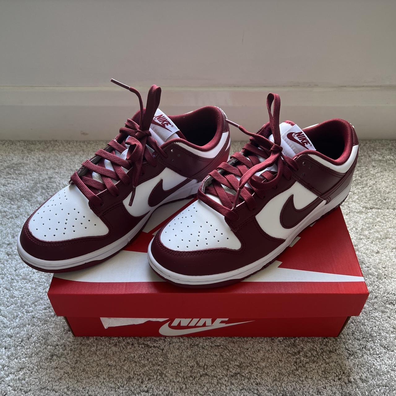 mens burgundy nike trainers