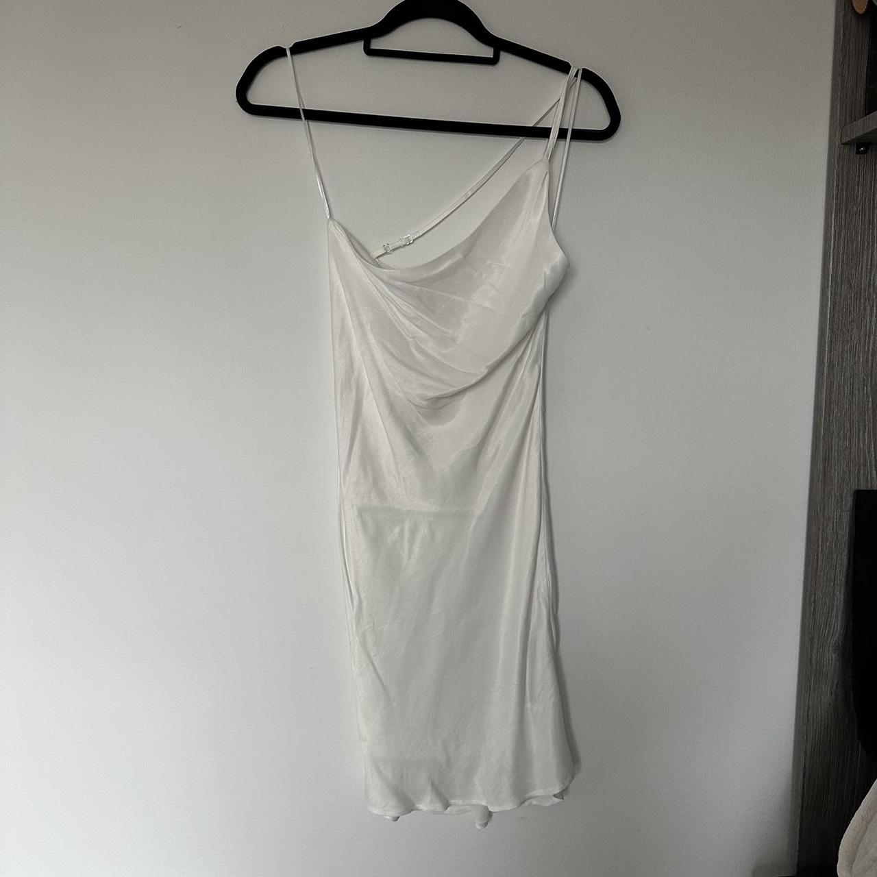 Bershka Women's White Dress | Depop