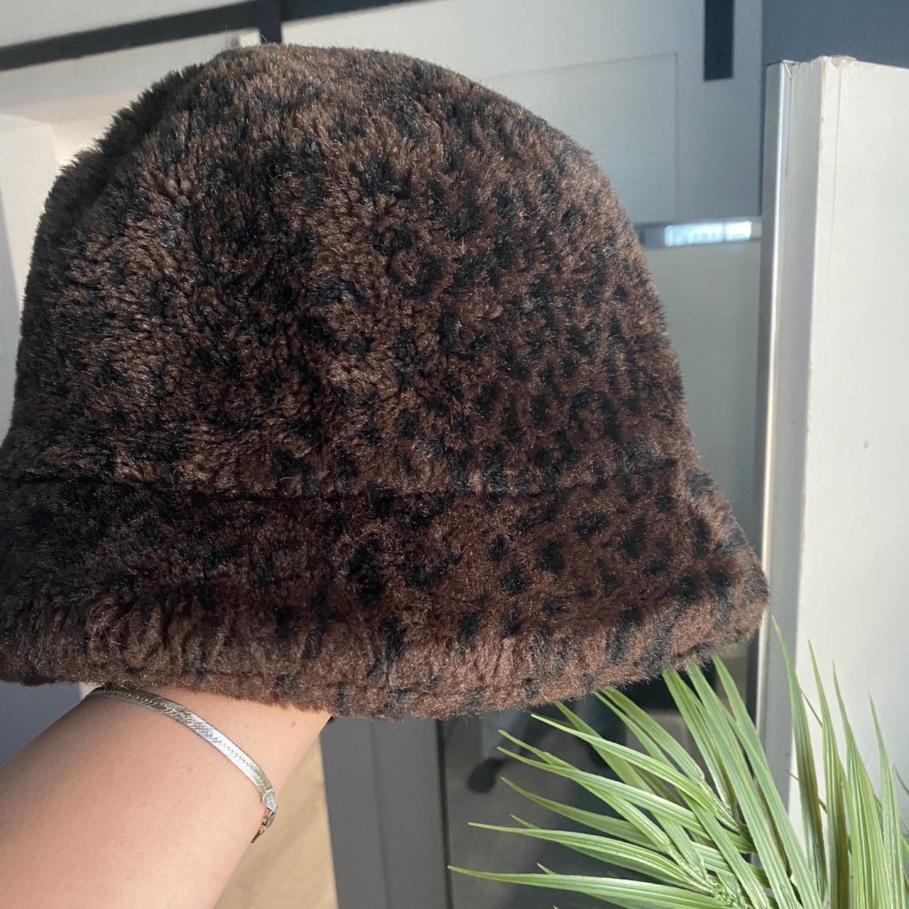 Furry Leopard Print Bucket Hat Perfect accessory... - Depop