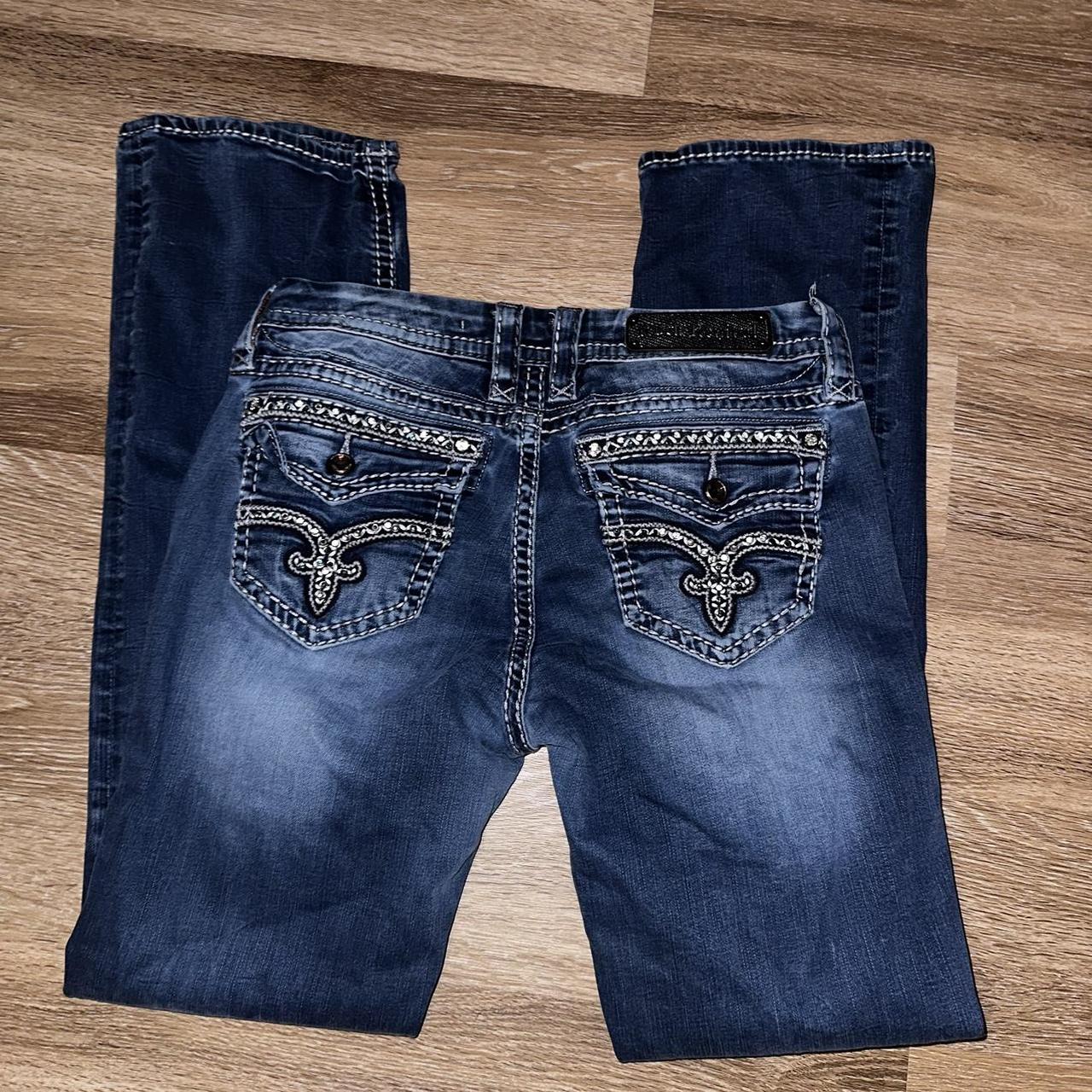 ⊱༻༺⊰ ⊱༻༺⊰ ⊱༻༺⊰ ⊱༻༺⊰ ⊱༻༺⊰ ♱ Rock Revival jeans ⊱༻༺⊰... - Depop