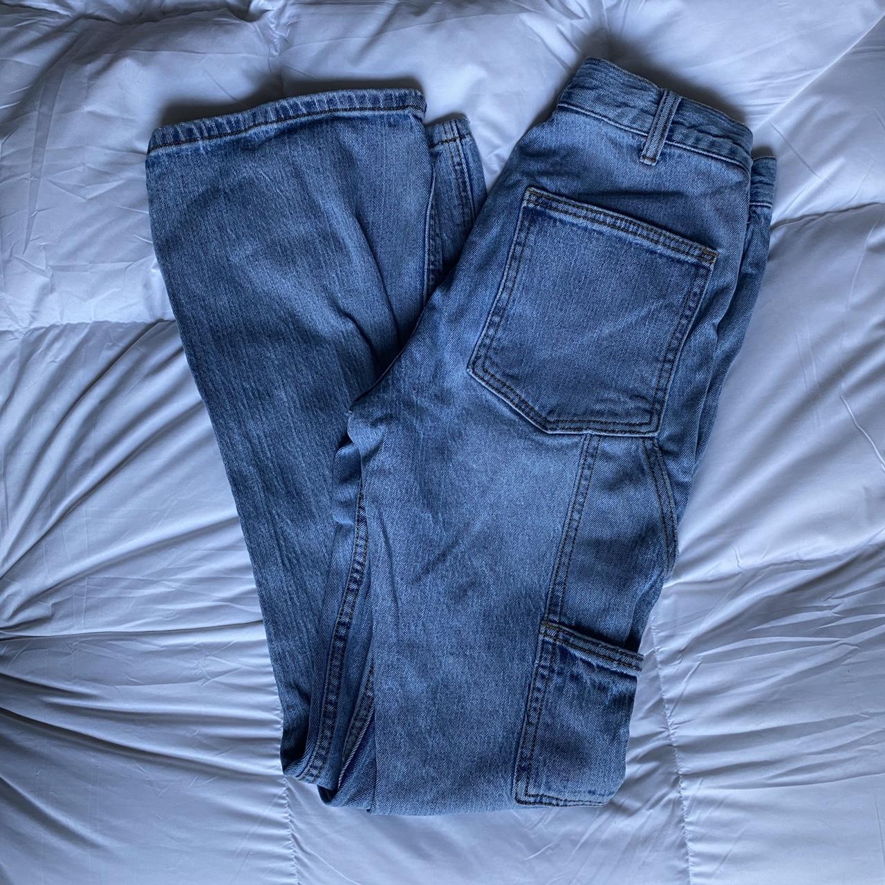 John Galt / Brandy Melville cargo jeans. Low rise... - Depop