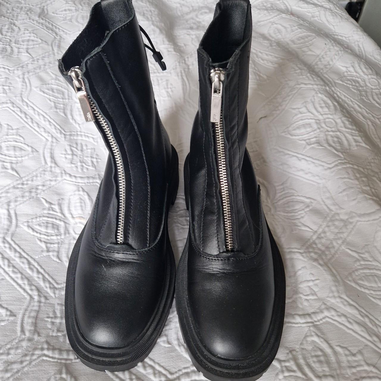 zara boots with zip