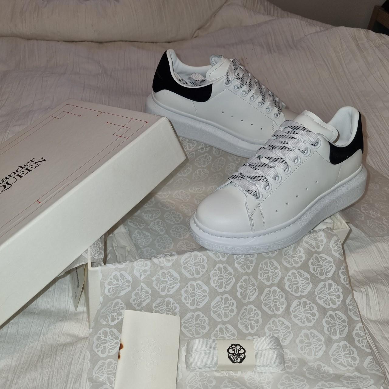 Alexander Mcqueen White Trainers Black Laces BRAND NEW ALEXANDER