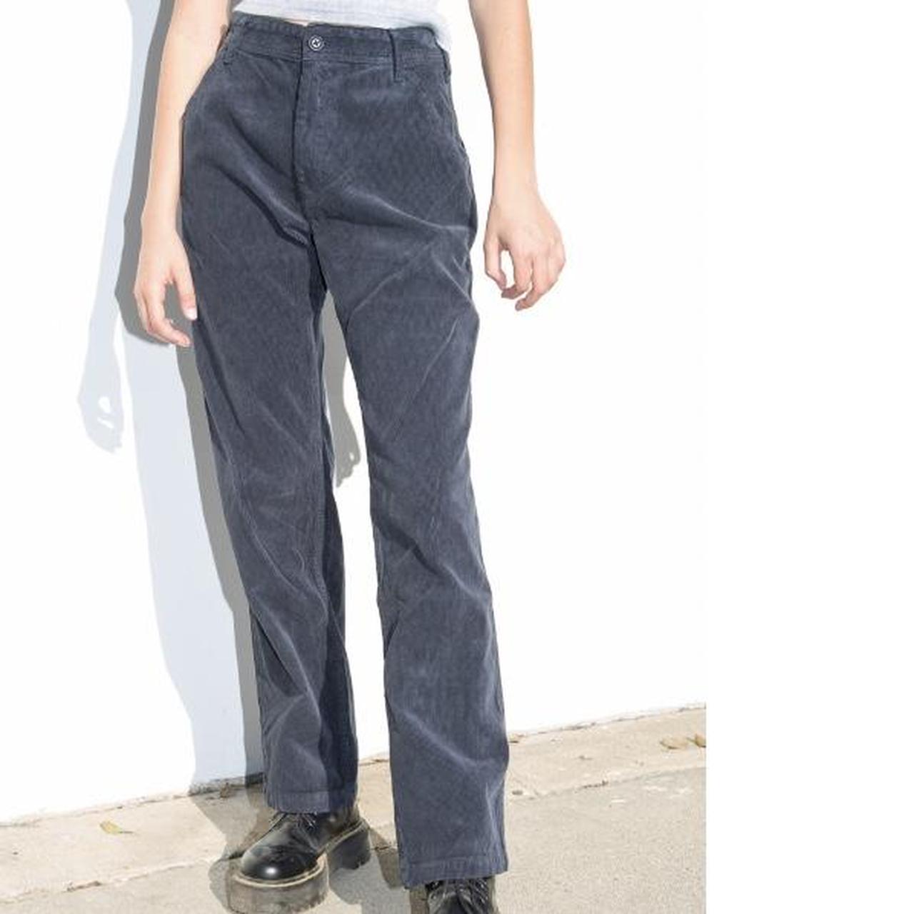 Brandy Melville navy blue cargo corduroy trousers... Depop