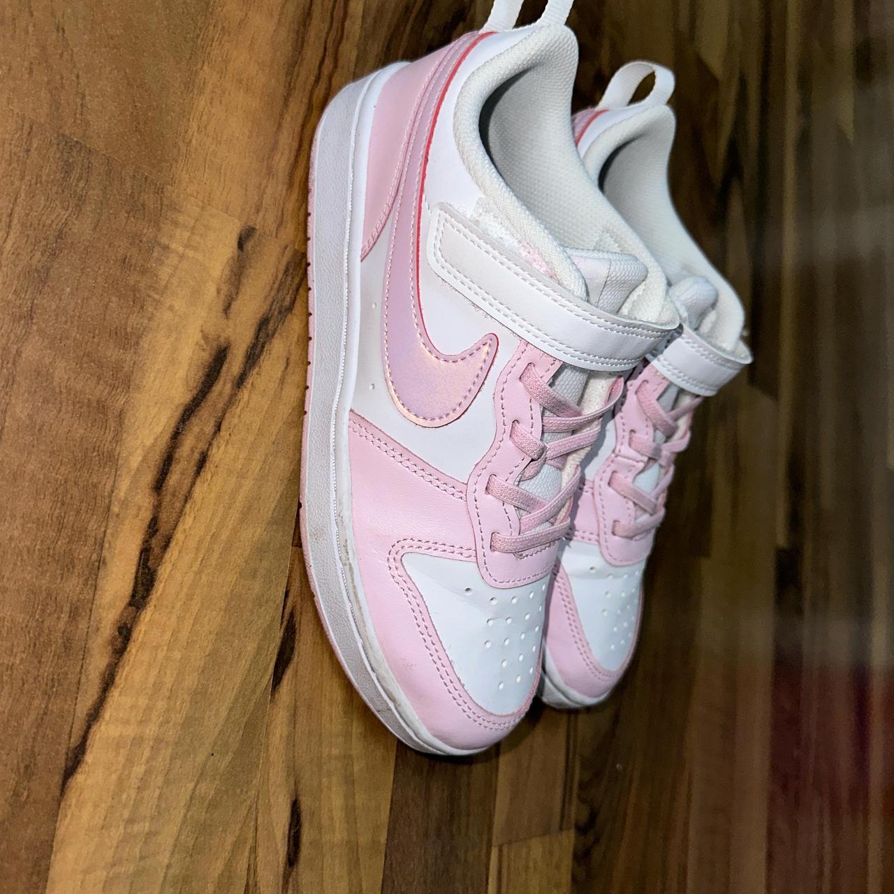 pink nike court borough low recraft * size 3Y or Depop pink nike court borough low recraft * size 3Y or Depop