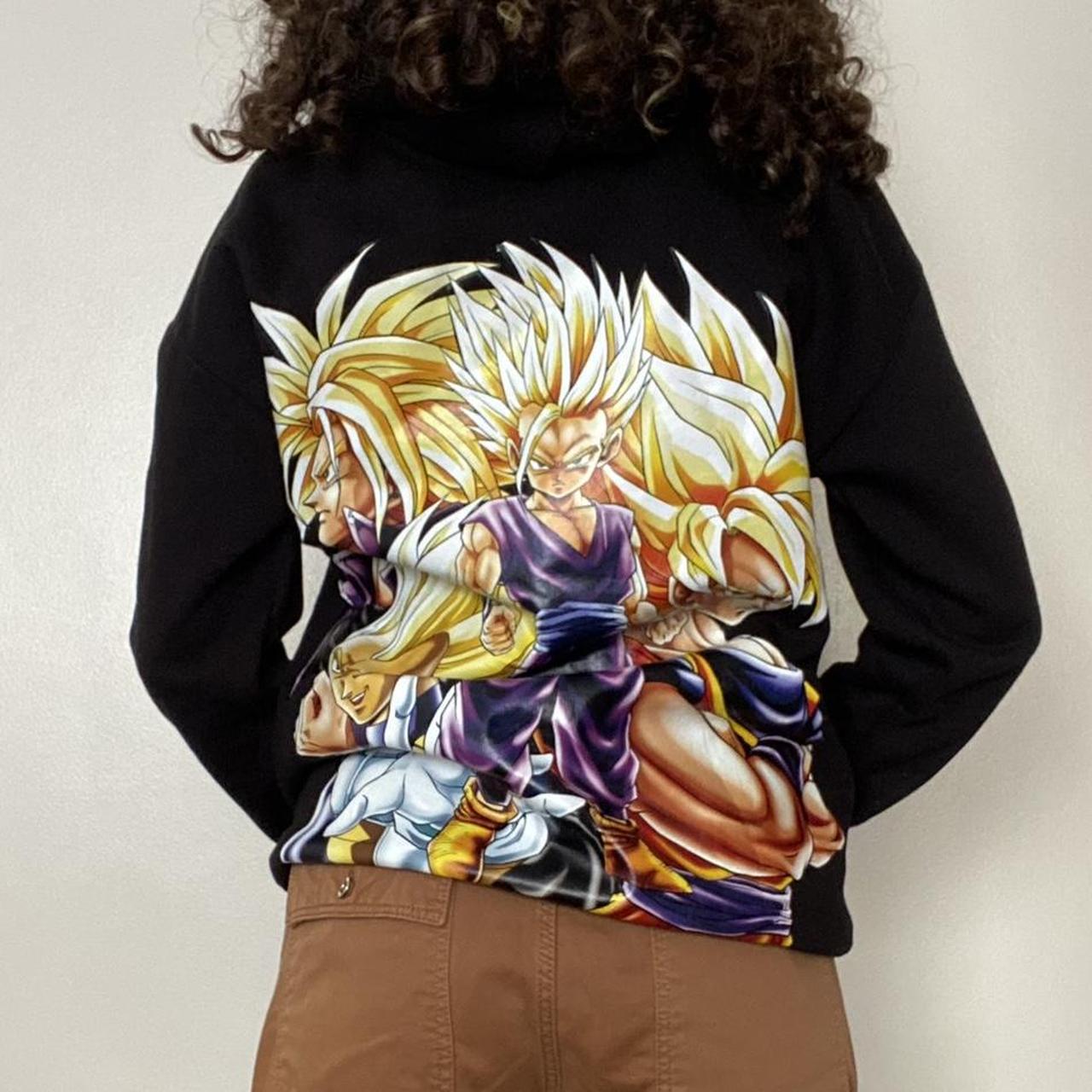 Men s black dragonball graphic hoodie from