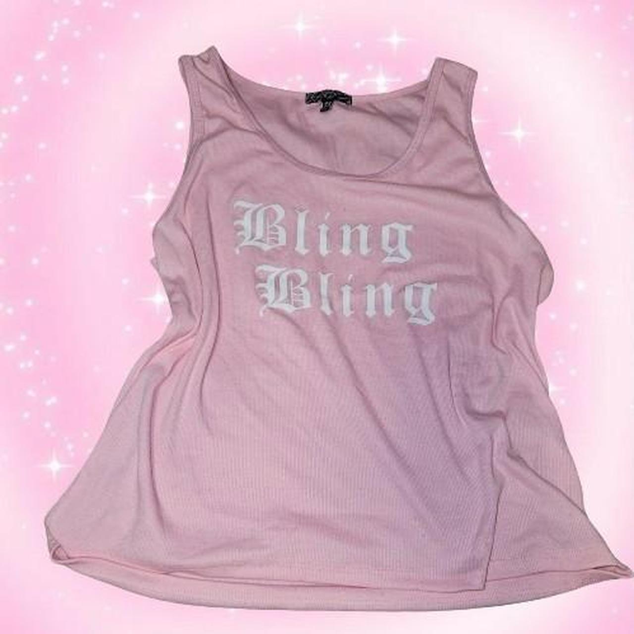 DOLLSKILL BLING BLING Y2K SHIRT 🩷🤍 #DollsKill... - Depop