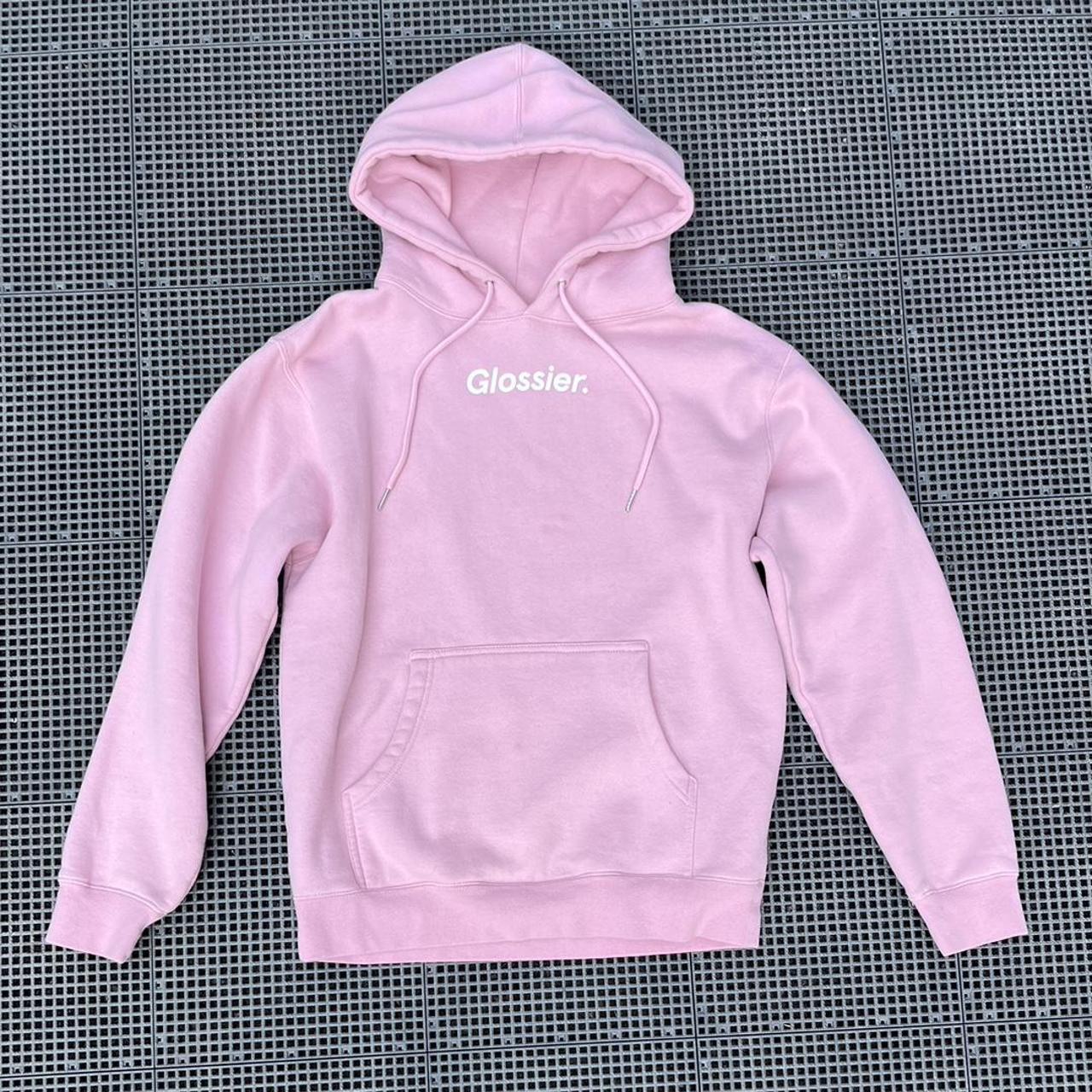 Glossier Hoodie There’s slight discoloration on... - Depop