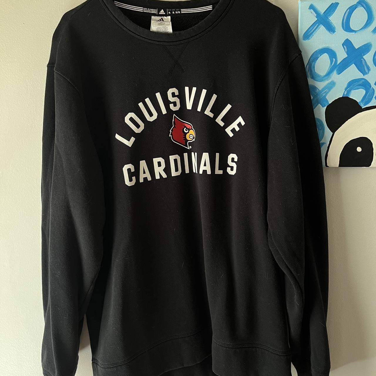 Louisville Cardinals adidas Sweatshirt Men's Black Used