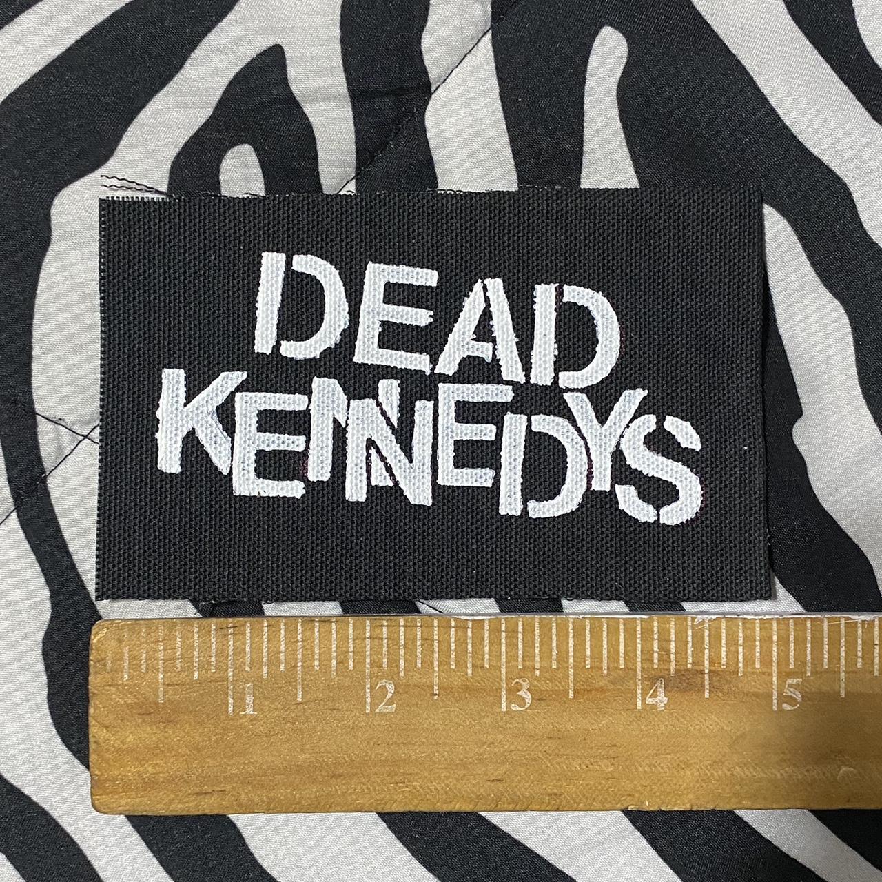 🦇 Black and white dead kennedys patch - fabric... - Depop