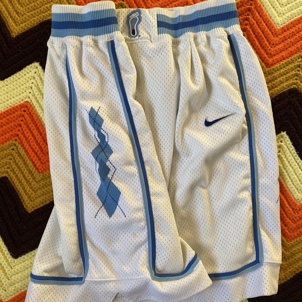 white nike✔️ elite dri-fit basketball shorts with - Depop