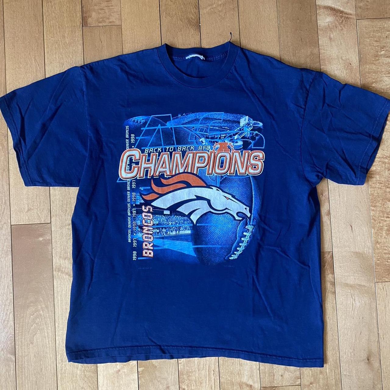 Vintage 1998 Denver Broncos back to back Super Bowl - Depop