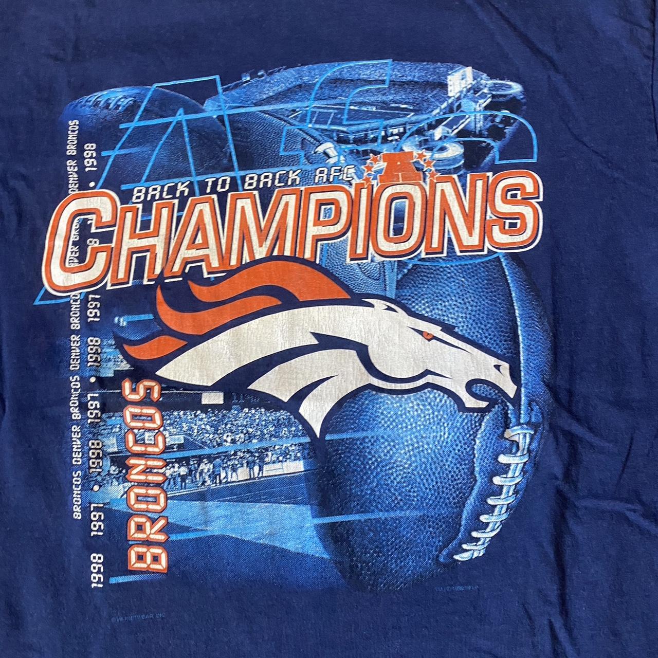 Vintage 1998 Denver Broncos back to back Super Bowl - Depop