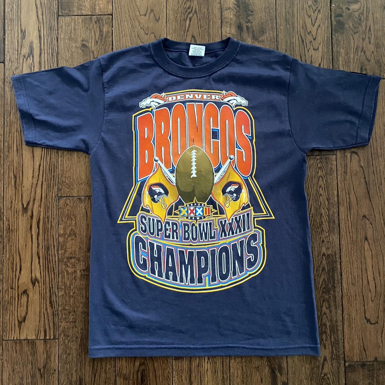 Vintage Denver Broncos Super Bowl - Shirt Size - Depop