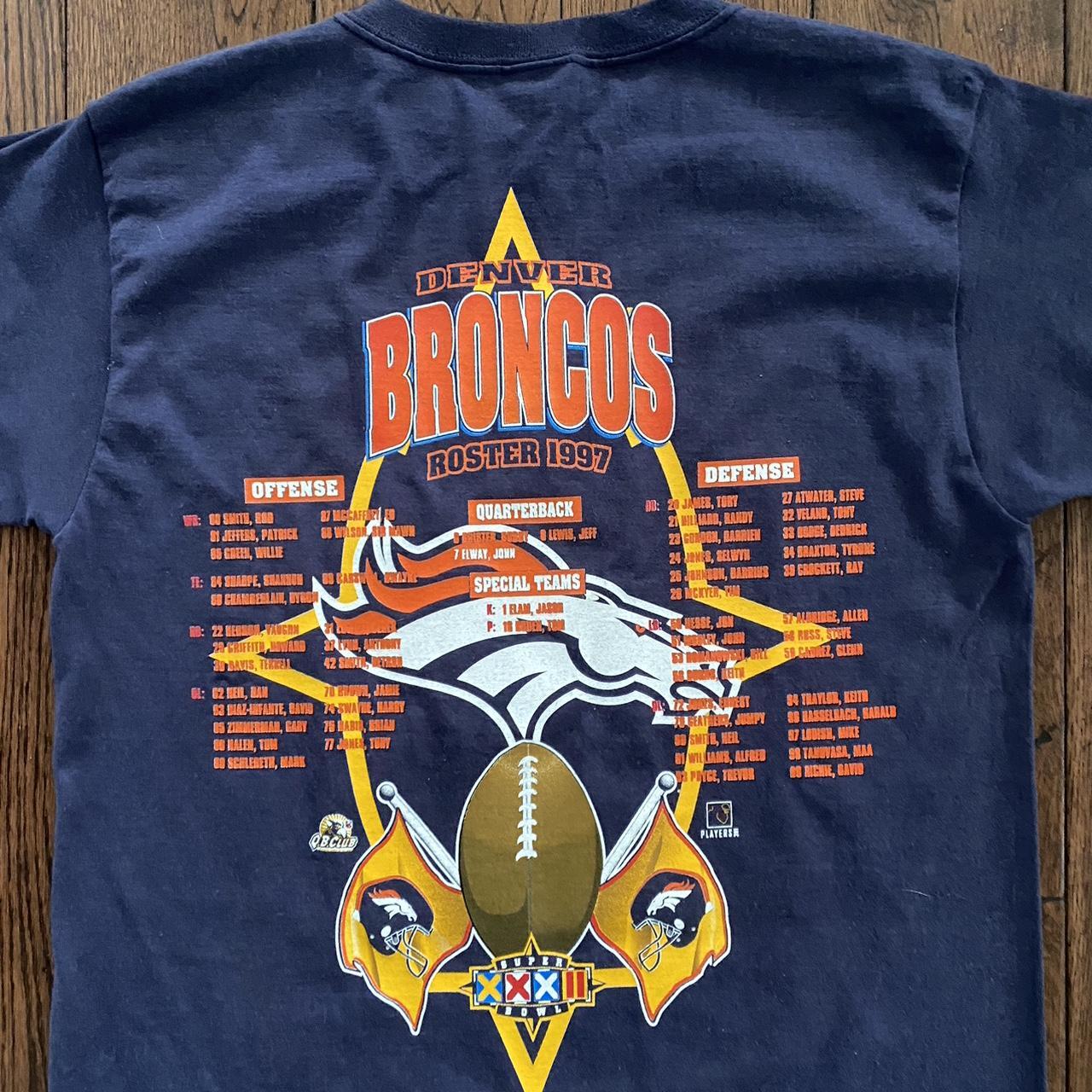 1998 Denver Broncos Super Bowl Champs Starter Vintage T-shirt 