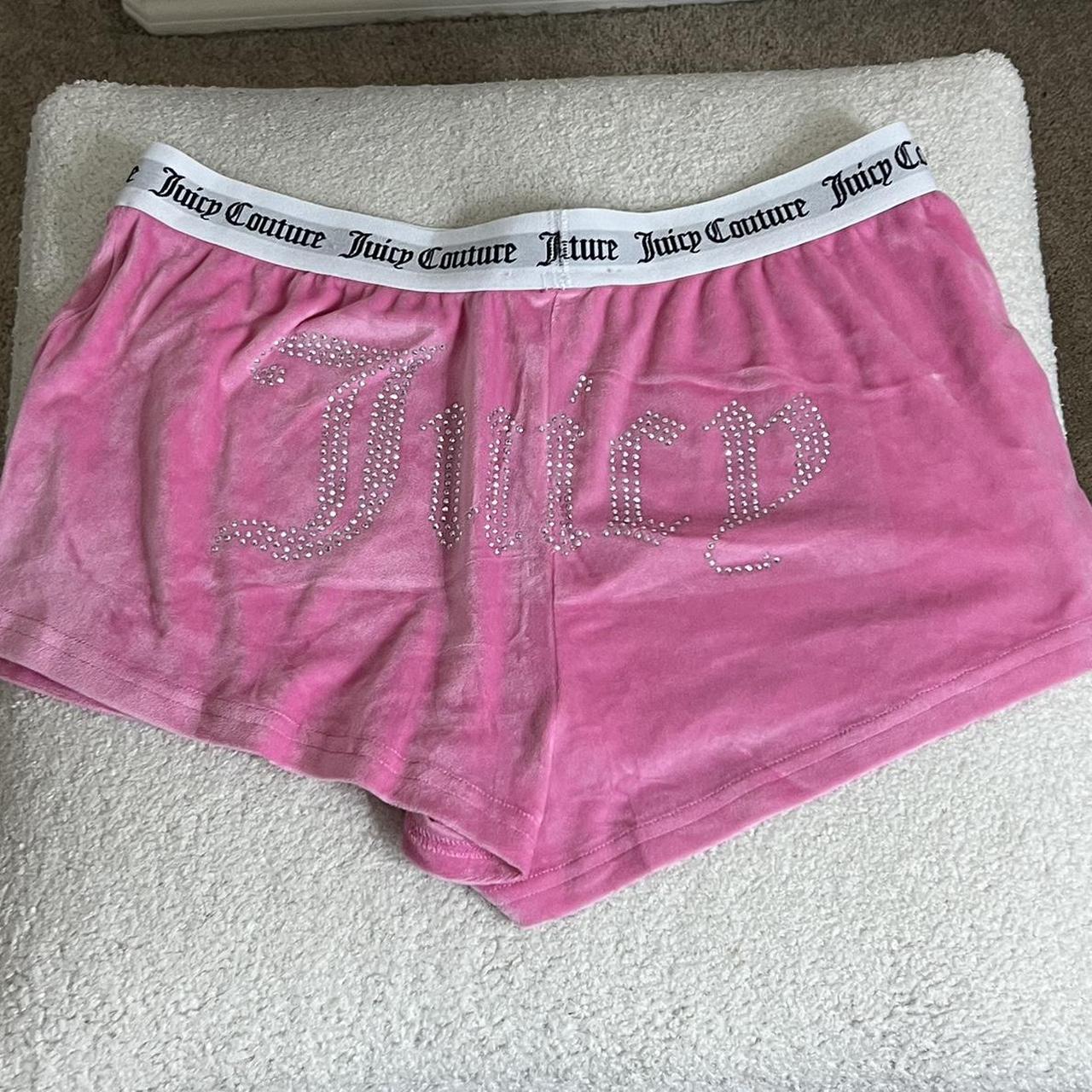 Brand new juicy shorts. Pink size small. Super cute... - Depop