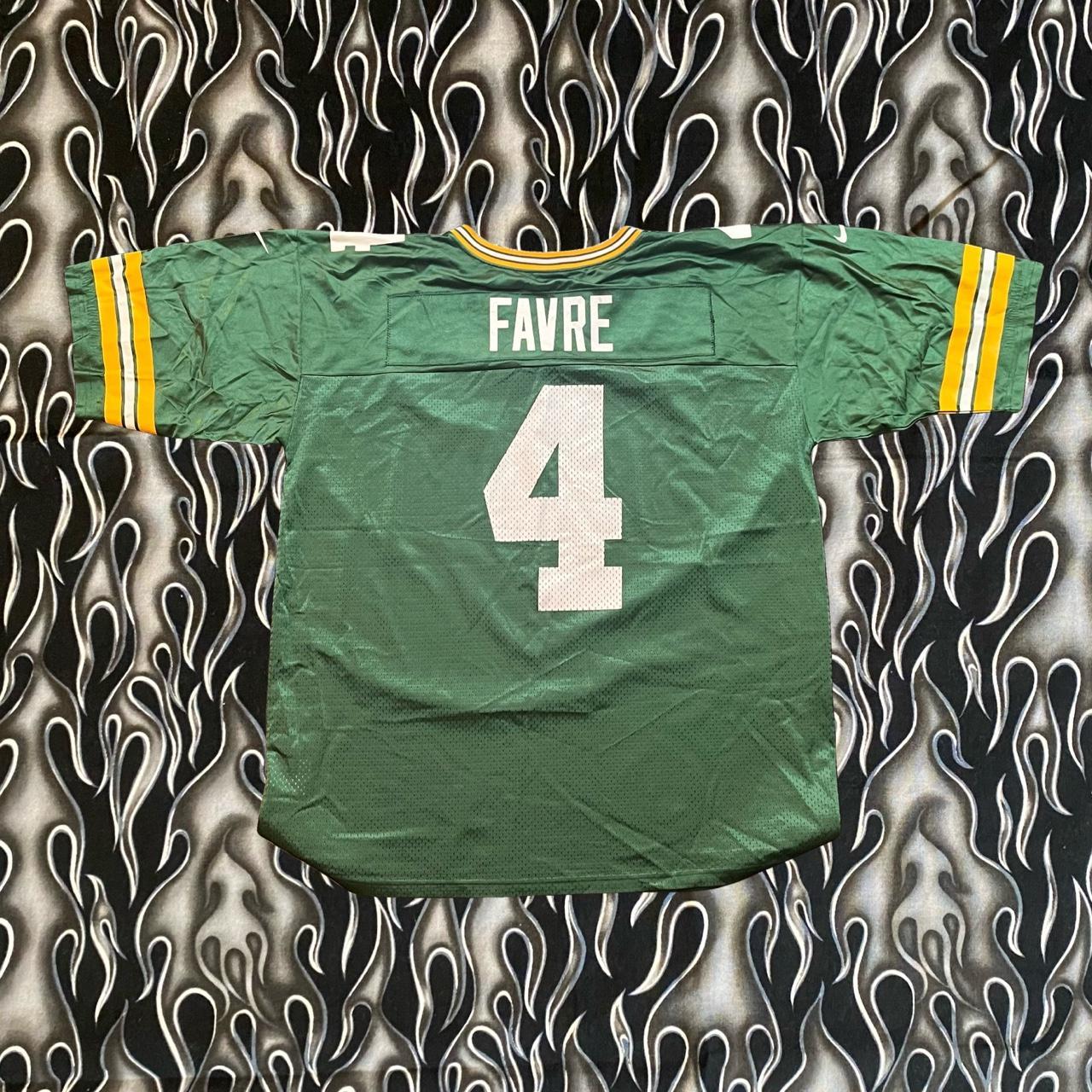 Vintage Green Bay Packers Brett Favre Jersey Logo - Depop