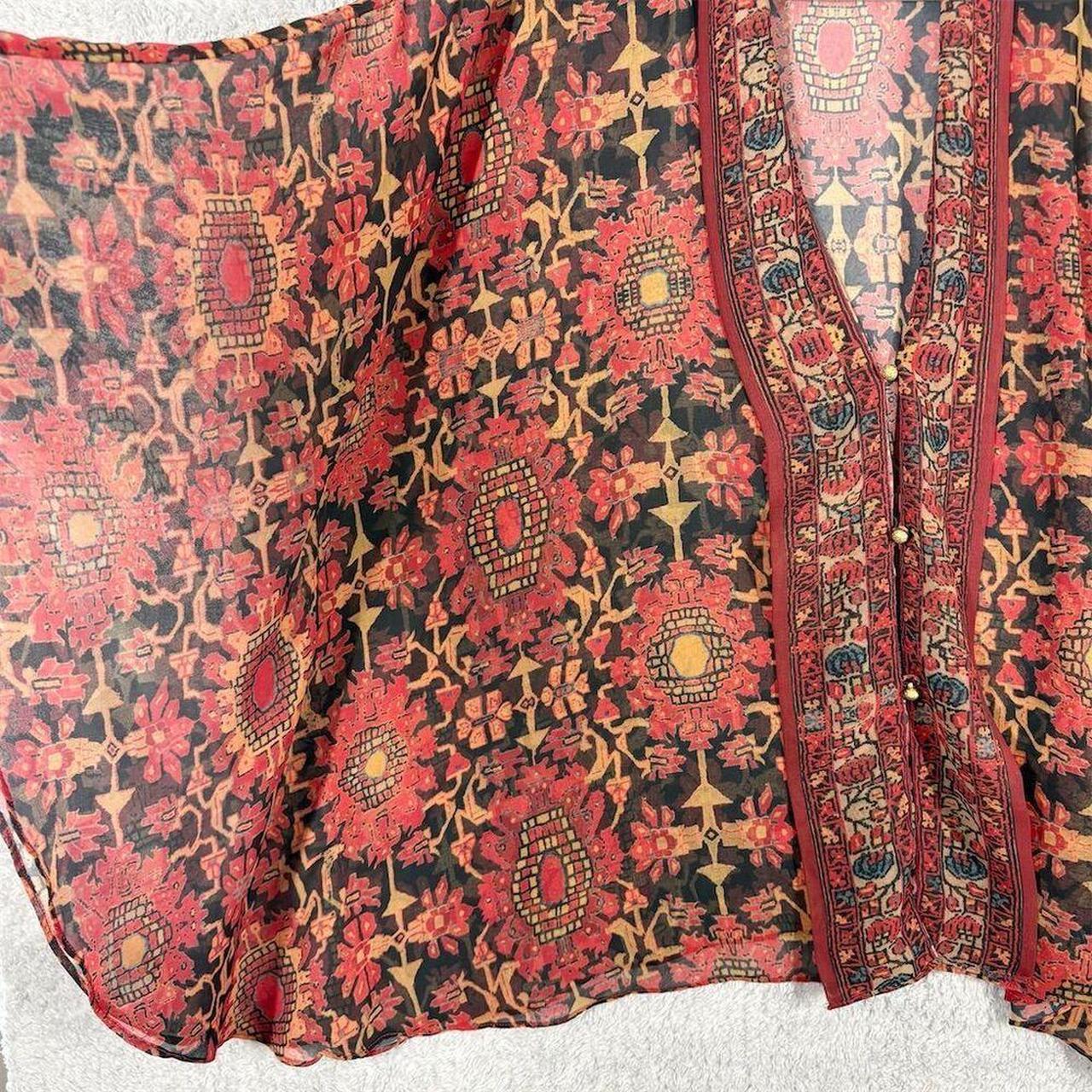 Soft Surroundings Women's Blouse - Red/Orange - L… - image 4