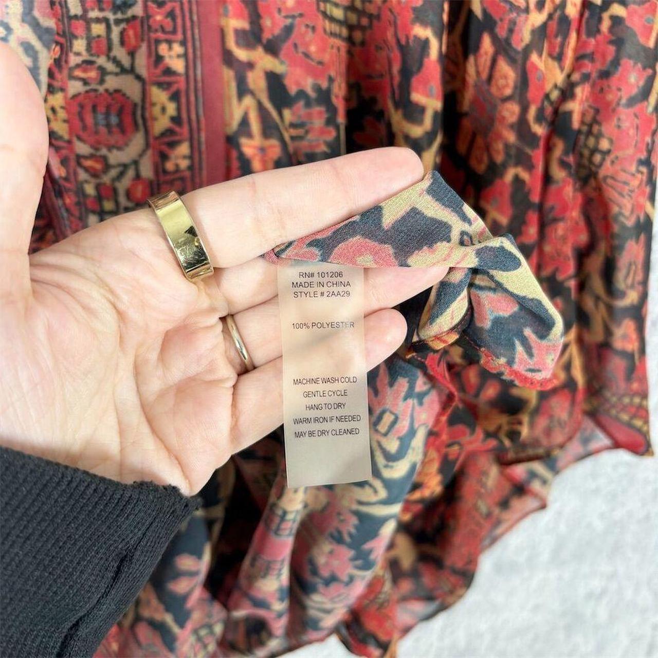 Soft Surroundings Women's Blouse - Red/Orange - L… - image 6