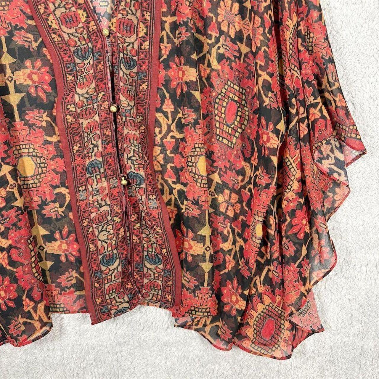 Soft Surroundings Women's Blouse - Red/Orange - L… - image 3