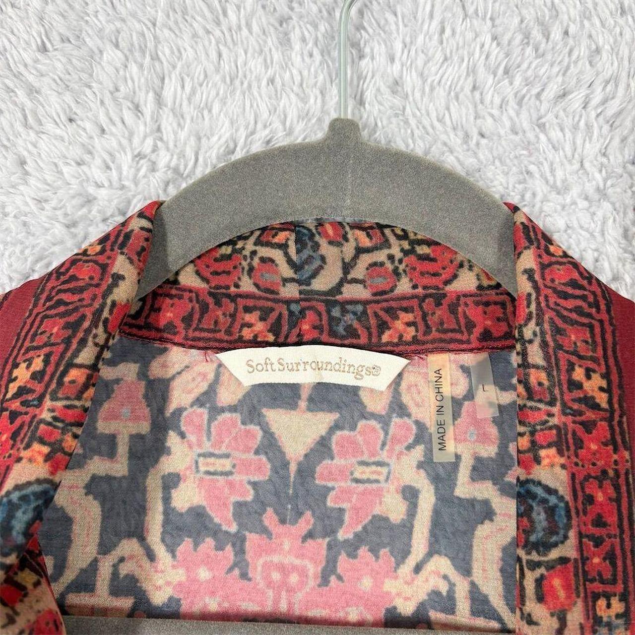 Soft Surroundings Women's Blouse - Red/Orange - L… - image 5