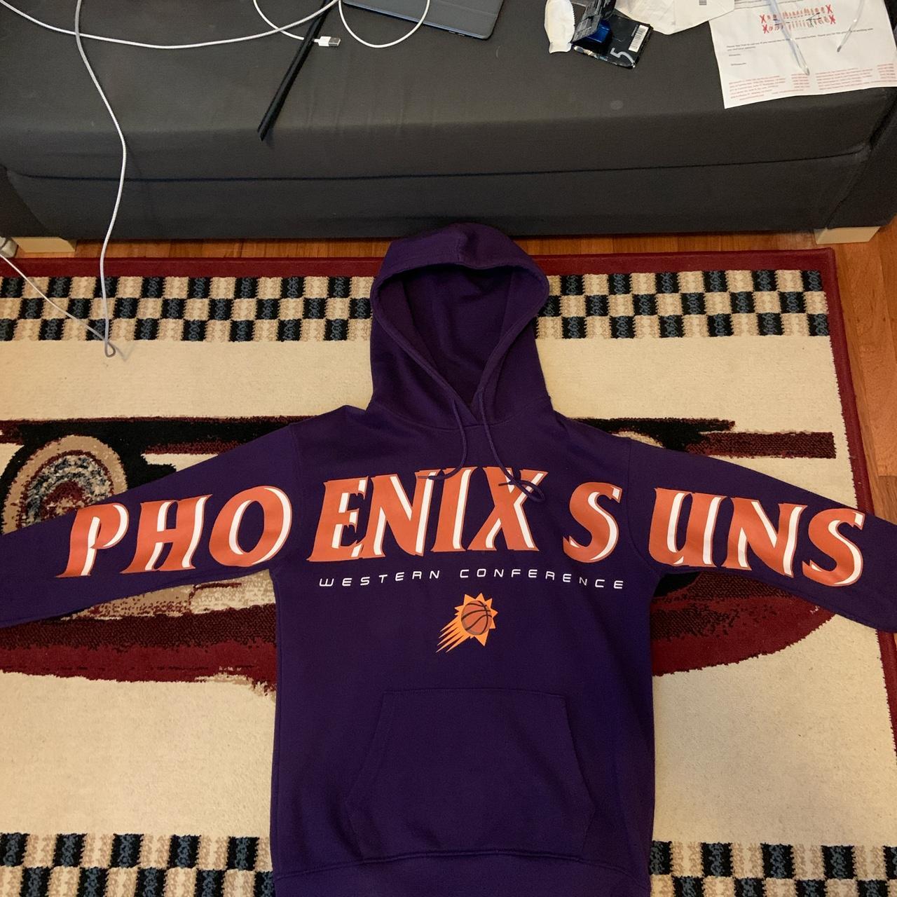 Mitchell & Ness Men's Hoodie - Orange/Purple - M – vintage phoenix suns hoodie condition: 8/10 small …