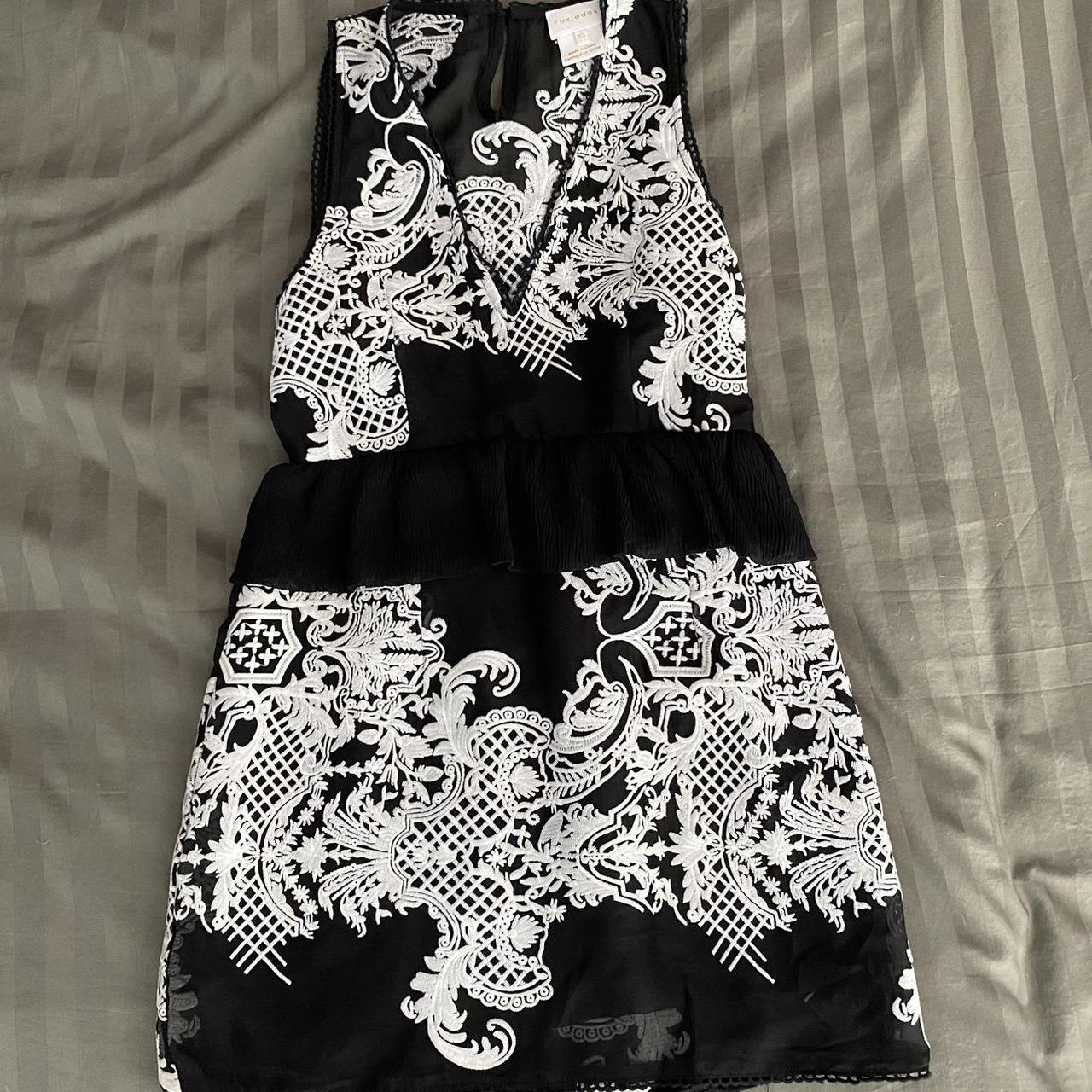 Nordstrom black and white dress hotsell