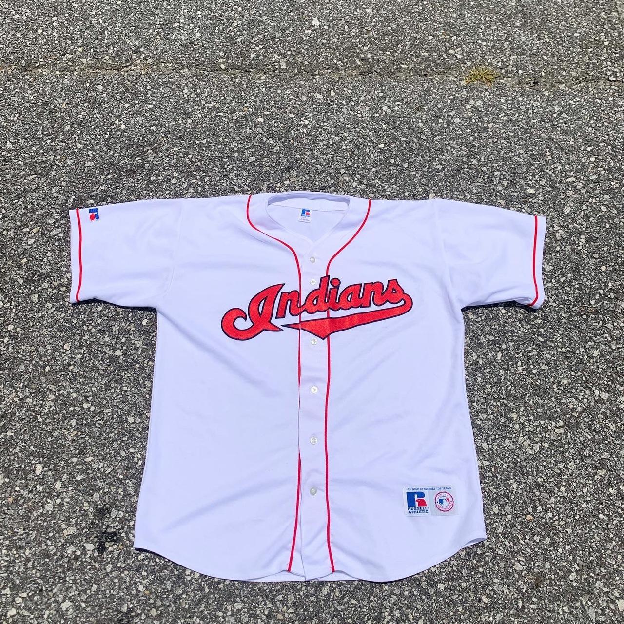 Vintage Cleveland Indians Shirt Russell Athletic - Depop