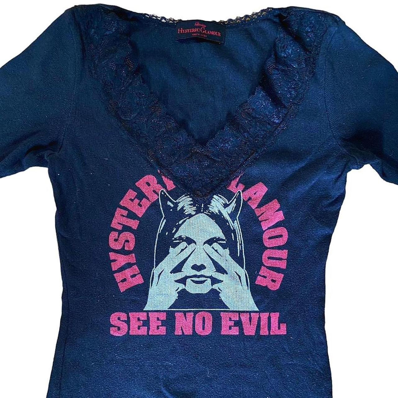 BE@RTEE×HYSTERIC GLAMOUR SEE NO EVIL TEE-