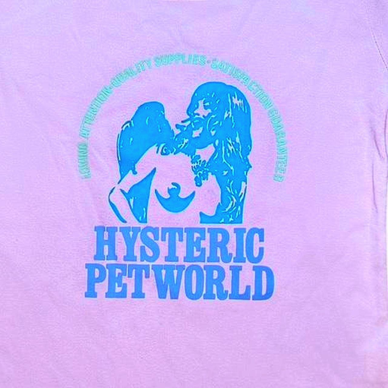 関税込【HYSTERIC GLAMOUR】HYSTERIC PETWORLD T-shirt RARE VINTAGE HYSTERIC GLAMOUR HYSTERIC PET WORLD | Depop
