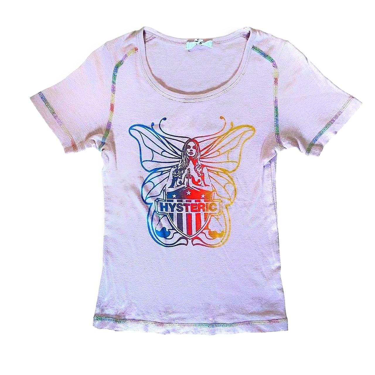 RARE VINTAGE HYSTERIC GLAMOUR BUTTERFLY TEE... - Depop