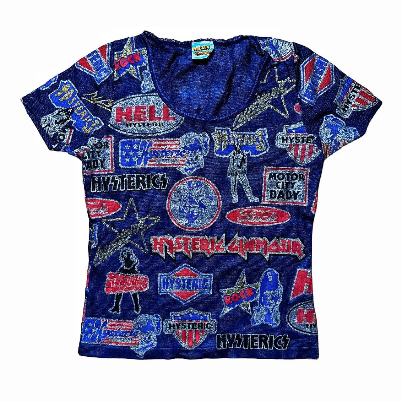 vintage hysteric glamour multi logo tee