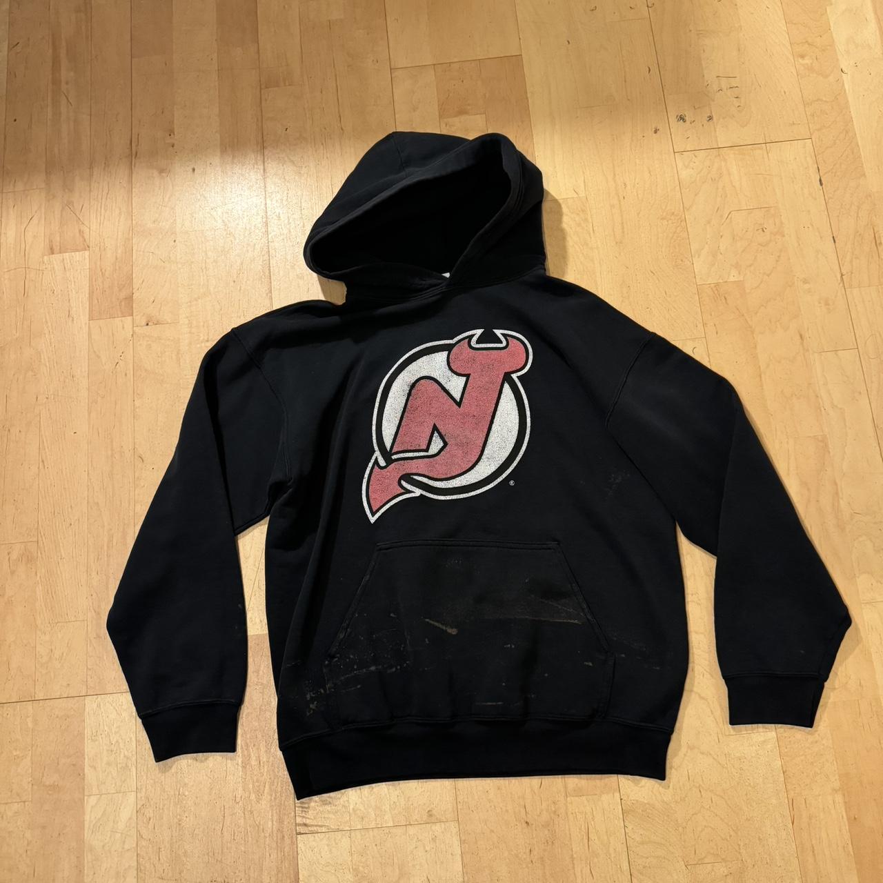 vintage devils hoodie comfy and sick logo size... - Depop