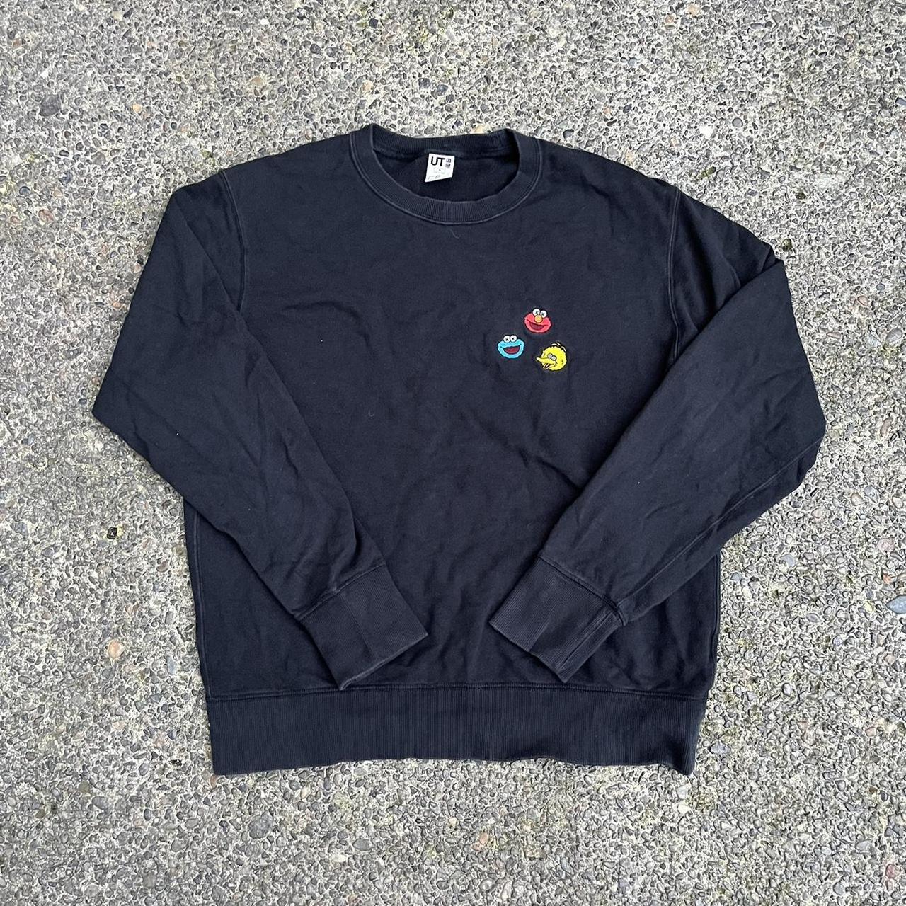 Kaws x uniqlo Sesame Street crew neck Size... - Depop