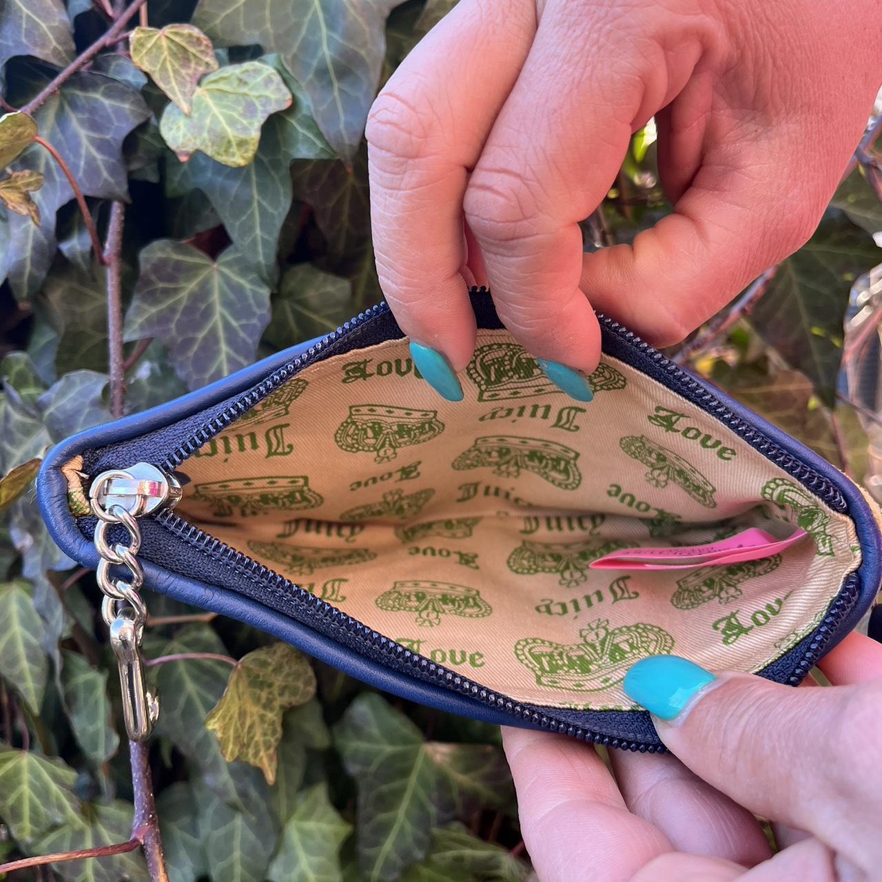 Juicy Couture Women's Green and Navy Bag Depop