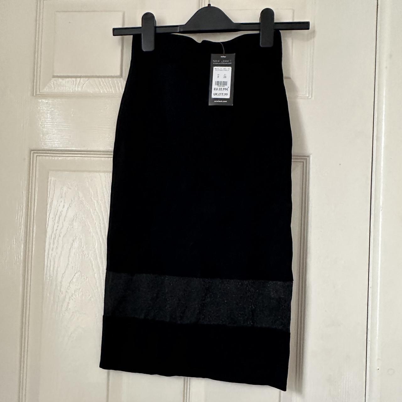 New Look black midi skirt Size 8 Black tube skirt... Depop