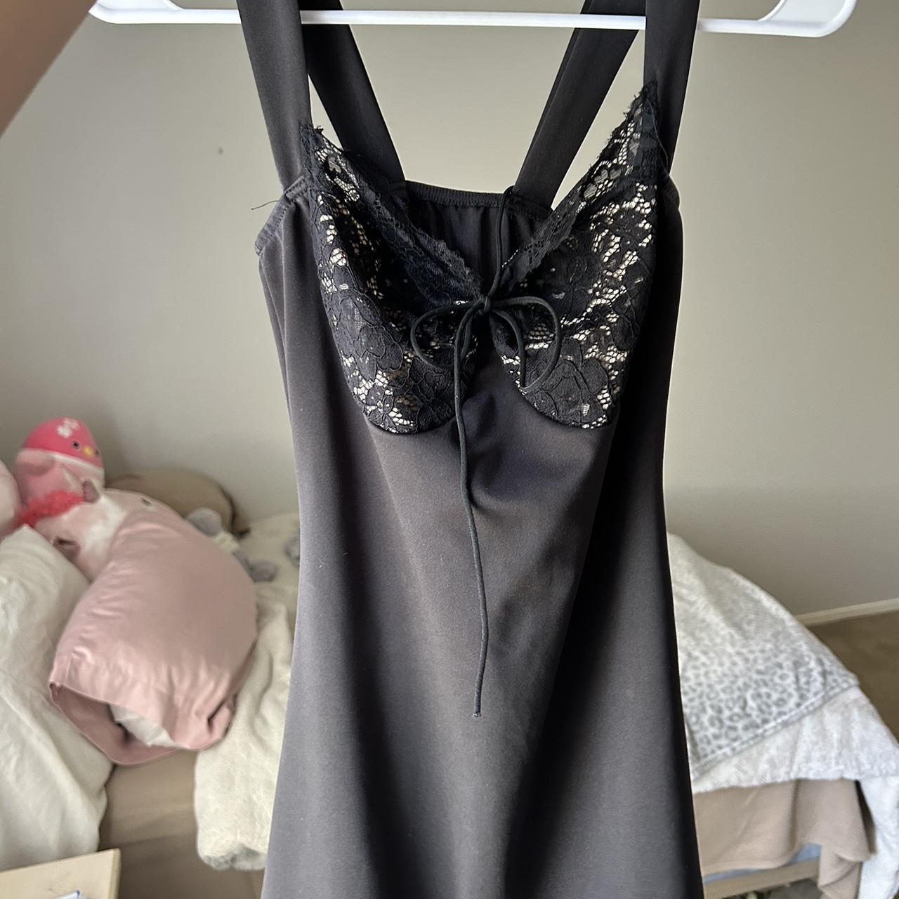 Black mini dress House of CB Amazon Dupe -worn... - Depop