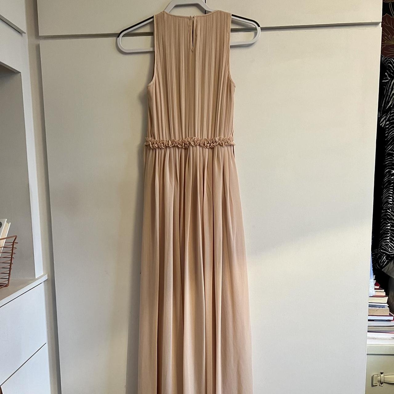 Blush Pink H&M Bridesmaid Dress / Maxi Dress Size... - Depop