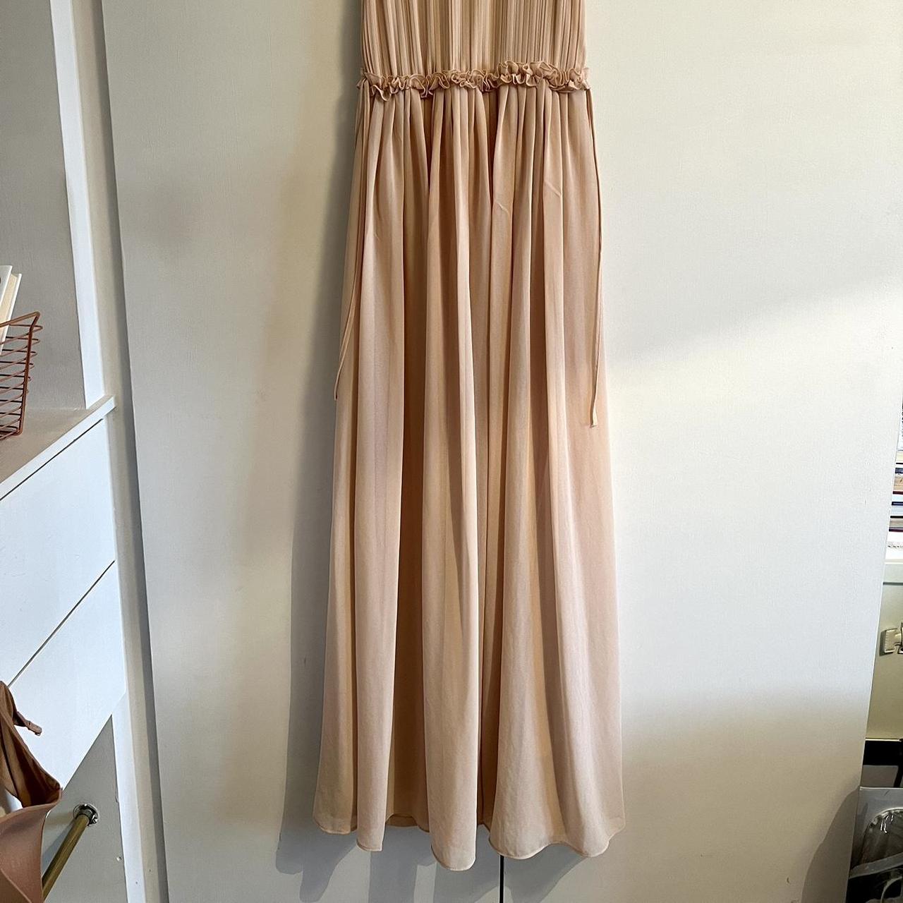 Blush Pink H&M Bridesmaid Dress / Maxi Dress Size... Depop