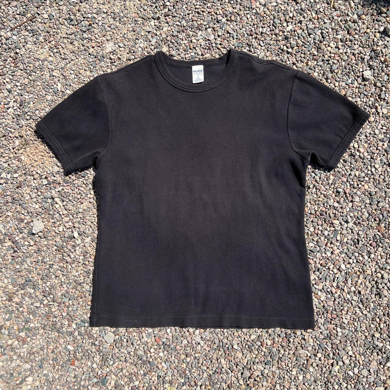 Mens Vintage 90s nordstroms ribbed knit tee shirt... Depop