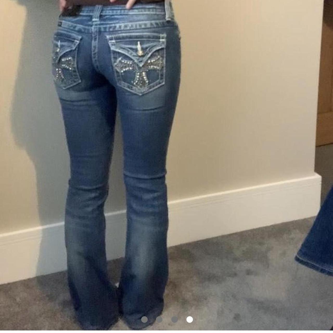 🎀Message before buying! 🎀 miss me jeans with a... - Depop