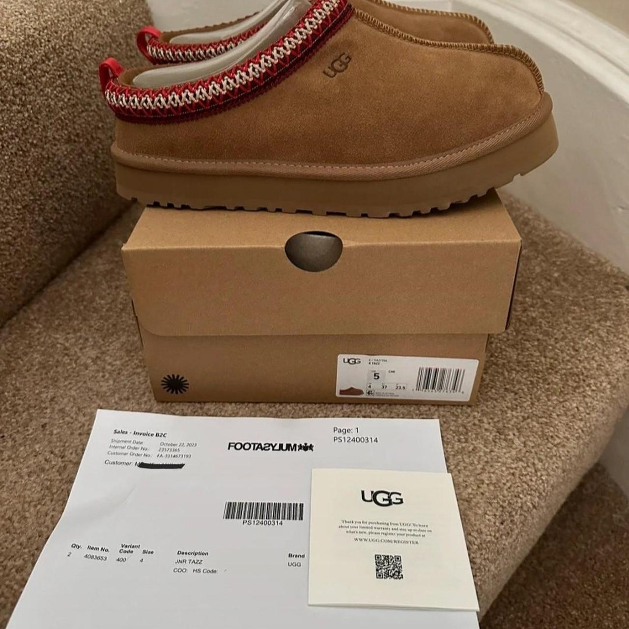 Ugg Tazz Chestnut UK 4 Brand New Boxed Hard To Get Depop   P0 