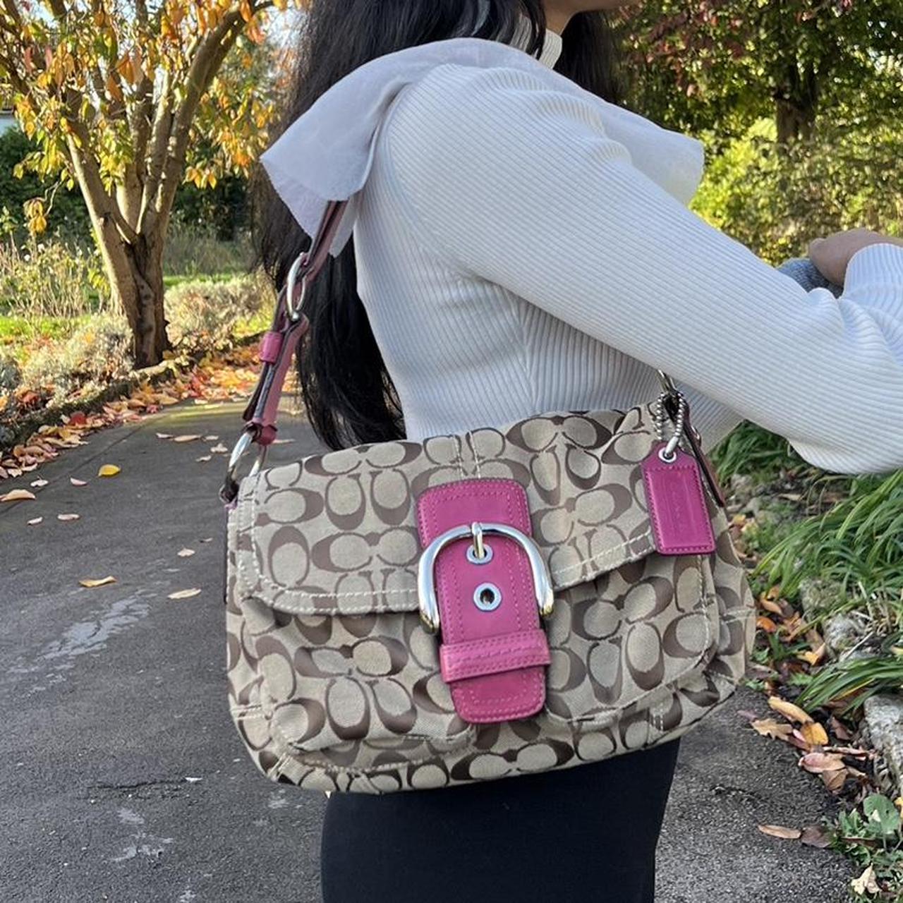 バッグ COACH Signature Accessory Pouch Pink Bag Bag Coach Pink | eBay