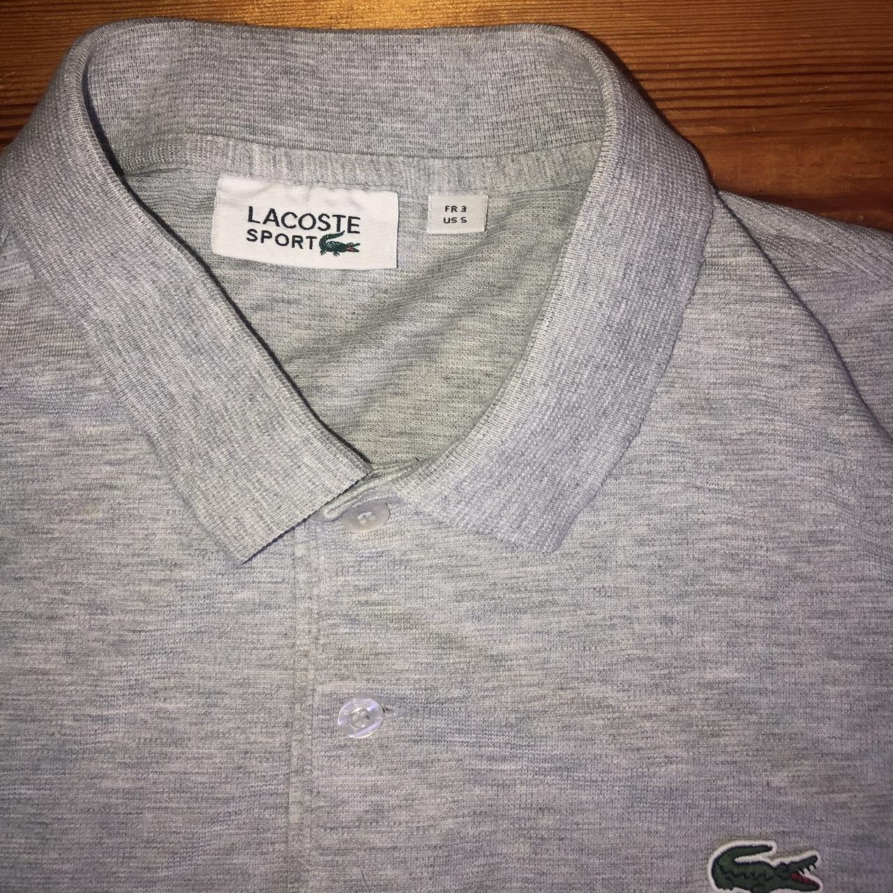 Lacoste Polo Shirt in Grey. Size S. Perfect... - Depop