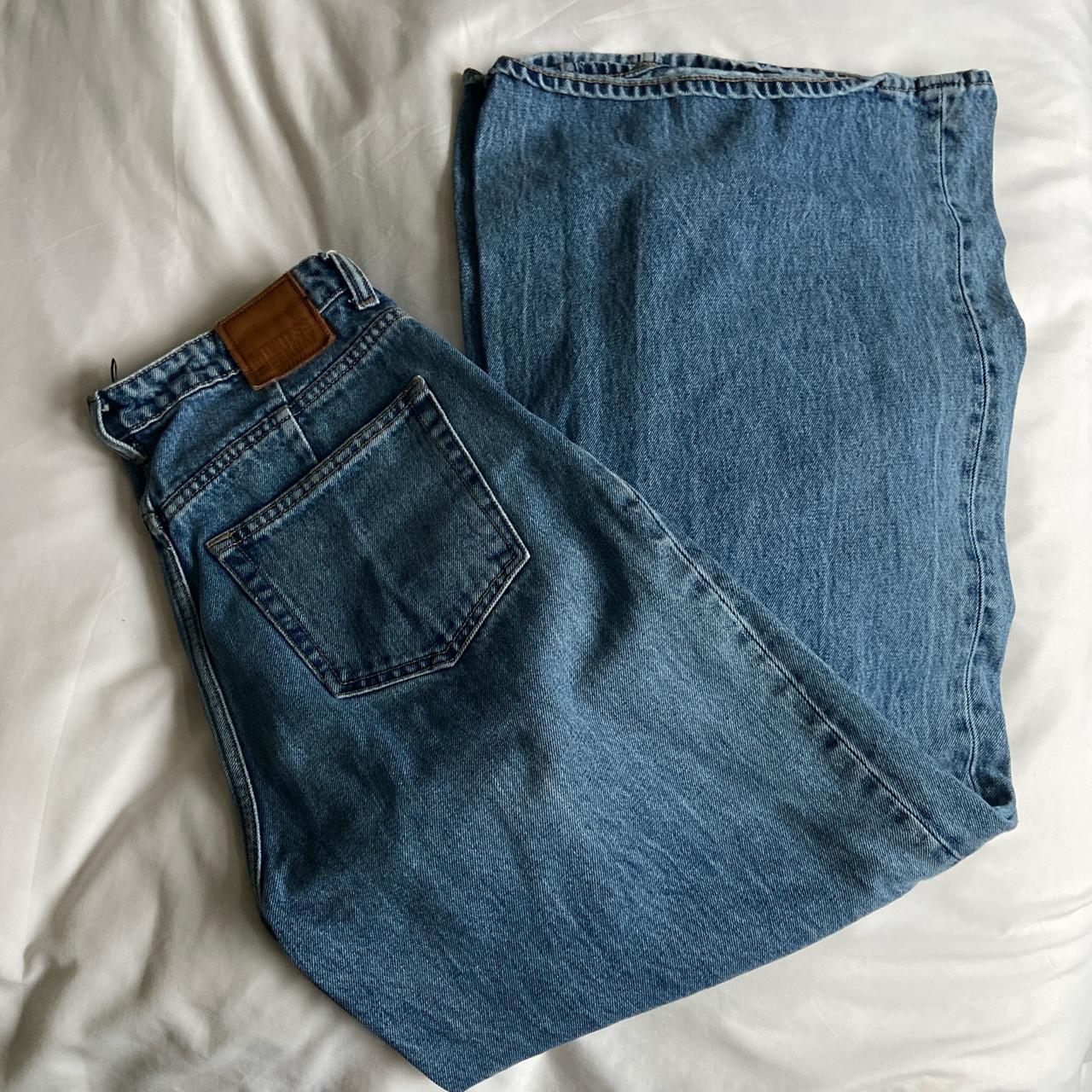 Weekday Ace Wide Leg Jeans In color peer blue.... - Depop