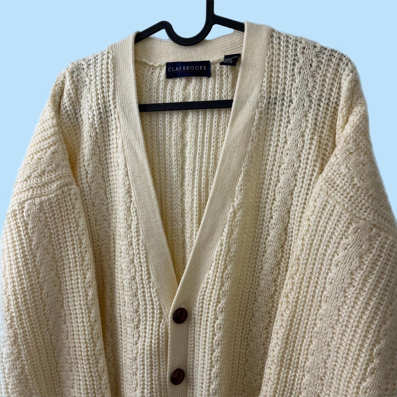 Men's Cream Cardigan | Depop