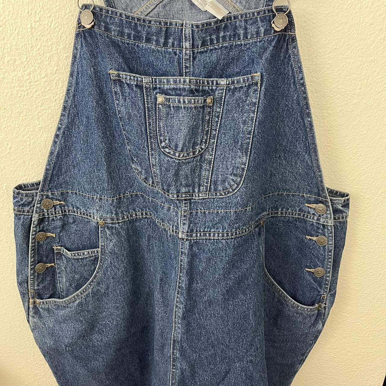 Vintage Cottagecore Denim Overalls Size 22w Please - Depop