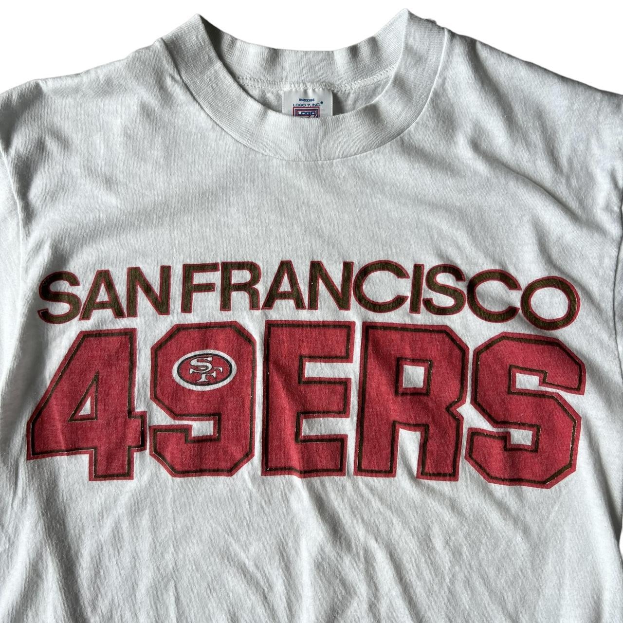 1990s Logo 7 San Francisco 49ers NFL Football T... - Depop