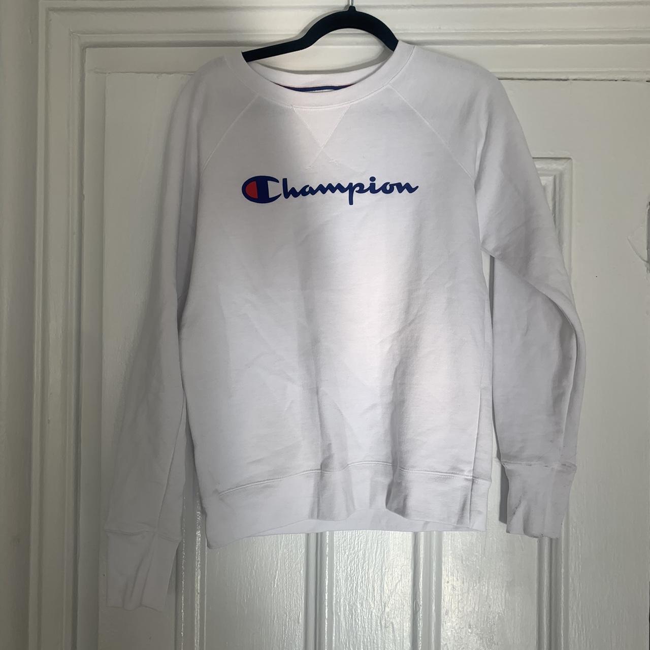 Champion white hot sale sweater women's